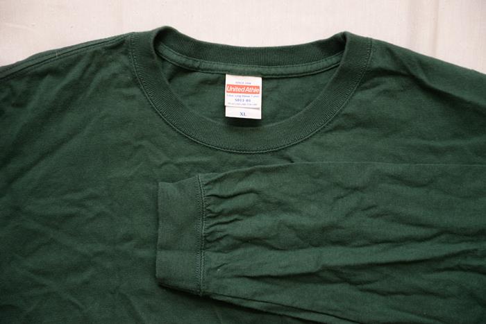 ユナイテッドアスレ5011-01 5.6oz 袖リブ有長袖